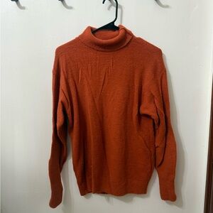Aritzia Wilfred Vibrant Orange Knit Sweater